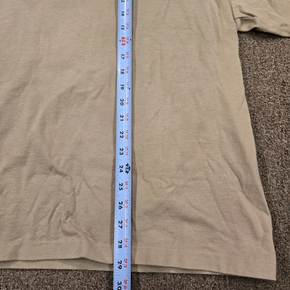 VTG Harley Davidson Henley Mens XXL Tan Graphic Eagle Long Sleeve USA Made 90s - Picture 8 of 10